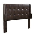 thumbnail image 1 of Linon Lakegrove Button Tufted Wingback Full or Queen Headboard, Sable Fabric, 1 of 4