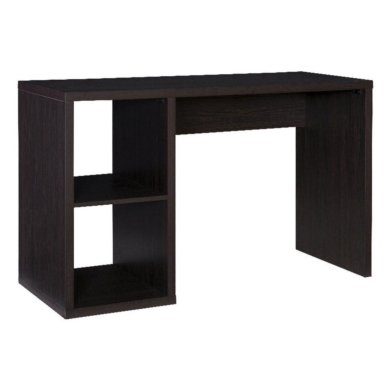 Linon Lane Wood Two Cube Desk in Espresso
