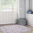 thumbnail image 1 of Contemporary Home Living 3' x 5' Lattice Patchwork Area Throw Rug - Gray and Cream, 1 of 7
