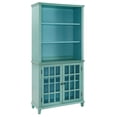 thumbnail image 1 of Linon Largo Display Cabinet - Antique Turquoise, 1 of 6