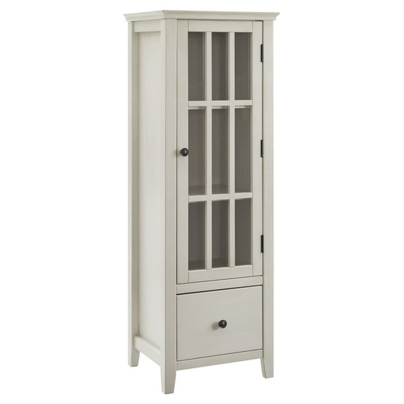 Linon Largo Glass Door Display Cabinet, Multiple Colors