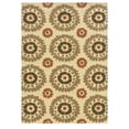 thumbnail image 1 of Linon Le Soleil Lenoir Hand Hooked Polypropylene 5'x7' Rug in Ivory, 1 of 6