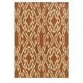 thumbnail image 1 of Linon Le Soleil Lisbon Hand Hooked Polypropylene 1'10"x2'10" Rug in Terracotta, 1 of 5