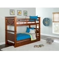thumbnail image 1 of Linon Lemley Pine Bunk Bed Storage, Twin-Over-Twin, Walnut, 1 of 23