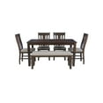 thumbnail image 1 of Linon Lepine 6Pc Dining Set Brown One Box, 1 of 1
