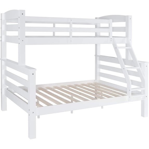 Linon Levi Twin Full Bunk White