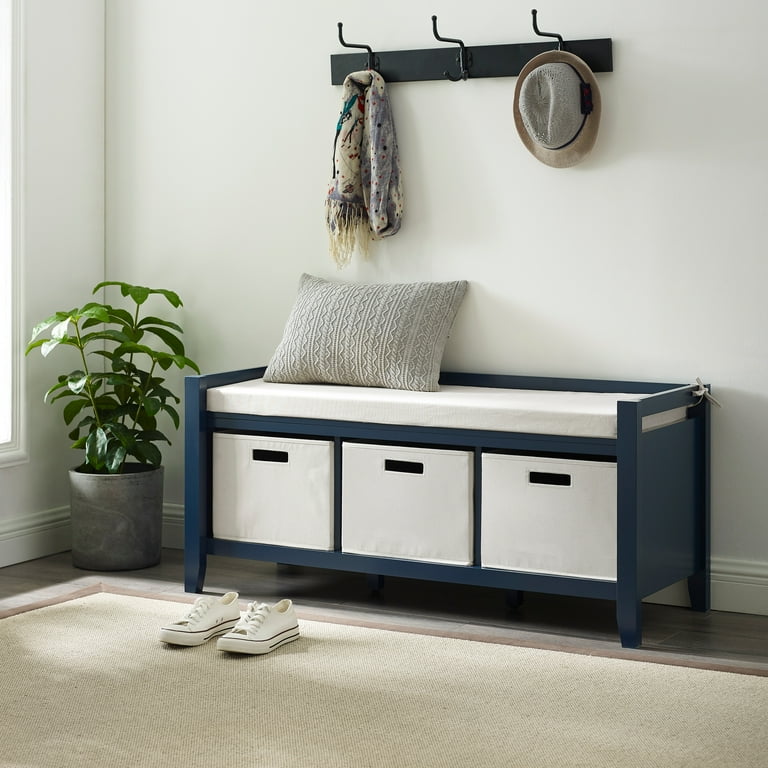 Bench on sale with bins