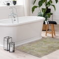 thumbnail image 1 of Contemporary Home Living 2' x 3' Pastel Medallion Rectangular Area Throw Rug - Purple and Green, 1 of 9