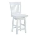 thumbnail image 1 of Linon Lorena 24" High Back Counter Stool, White, 1 of 11