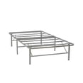 thumbnail image 1 of Linon Lowell Twin Folding Platform Mattress Base in Grey Powder Coated Steel, 1 of 13