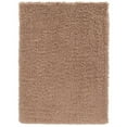thumbnail image 1 of Linon Luxe Plush Shag Hand Tufted Polyester 8'x10' Rug in Sand Brown, 1 of 6