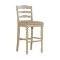 thumbnail image 1 of Linon Marden 30" Ladder Back Bar Stool, Antique Whitewash, 1 of 10