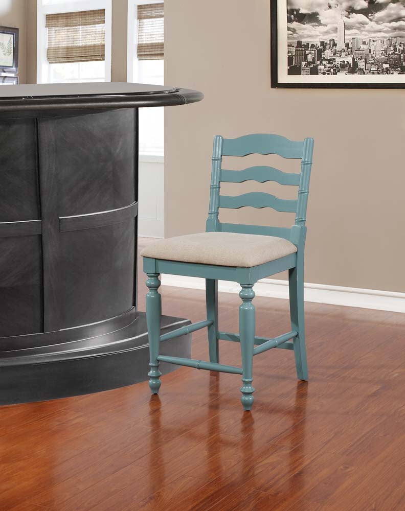 Clearance Enderson Bar Stool - Dark Blue (Set of 2) - Woods Furniture