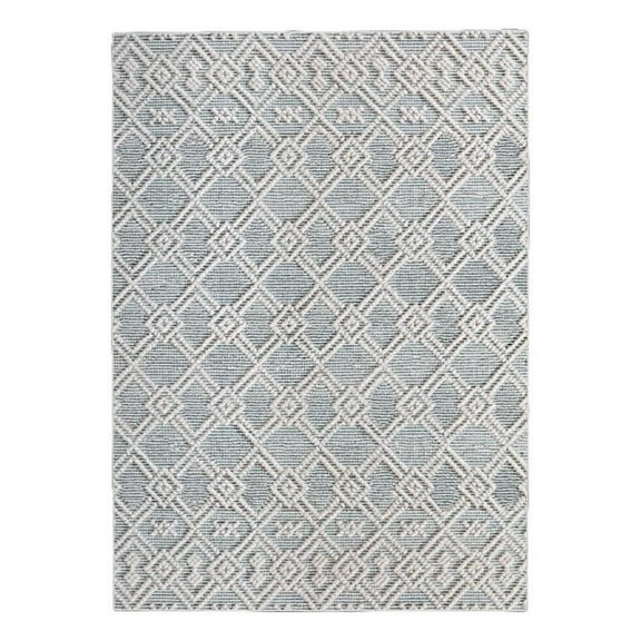 Linon Marion Helia Polyester 3' x 5' Accent Rug in Cream