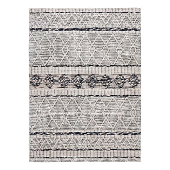 Linon Marion Novi Polyester 3' x 5' Accent Rug in Cream