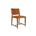 thumbnail image 1 of Linon Marshall Indoor Dining Chair, Brown Leather, 1 of 14