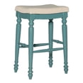 thumbnail image 1 of Linon Martha 30" Backless Bar Stool, Blue, 1 of 6