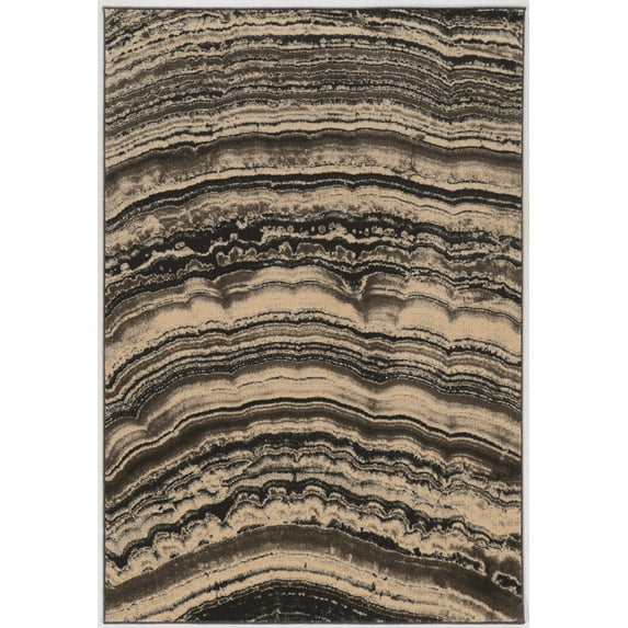 Masters Xylem Blue Area Rug 8x103" Easy Care Polypropylene Artistic Design