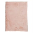 thumbnail image 1 of Linon Maven Faux Rabbit Polyester 5'x7' Area Rug in Pink, 1 of 6