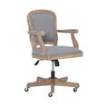 thumbnail image 1 of Linon Maybell High Back Office Chair with Adjustable Height and Swivel, Rustic Brown/Light Gray, 1 of 6