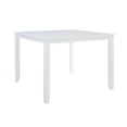 thumbnail image 1 of Linon Mayfair 58.5 in Square Acacia Wood Veneer Dining Table, White, 1 of 1
