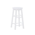 thumbnail image 1 of Linon McMullen 24" Backless Indoor Round Counter Stool, White, 1 of 10