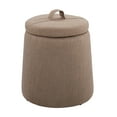 thumbnail image 1 of Linon Mccormack Storage Ottoman, Gray, 1 of 7