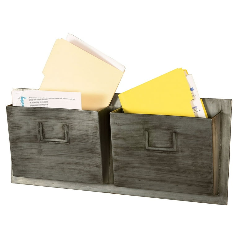 Industrial Metal Two Slot Mailbox - Horizontal Industrial Metal Two Slot Mailbox - Horizontal