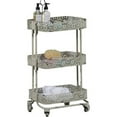 thumbnail image 1 of Linon Metal Three Tier Cart, Cream, 29 inches Tall, 1 of 3