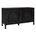 thumbnail image 1 of Linon Micah Two Door Wood Cabinet in Black, 1 of 19