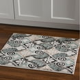 thumbnail image 1 of Milan Power Loomed Rug, Black/Turquoise, 1 of 3