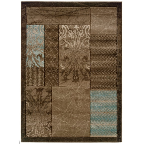 Milan Blocked Abstract Pattern Rug