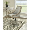 thumbnail image 1 of Linon Mimi Quilted Fabric Adjustable Seat Height Task Chair, Gray, 1 of 7