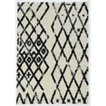 thumbnail image 1 of Linon Morrocan Marrakes Polypropylene 3'x5' Rug in Ivory and Black, 1 of 6