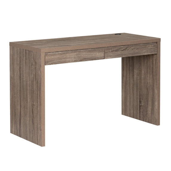 Linon Myrtis Mission 2-Drawer Writing Desk, Gray