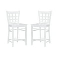 thumbnail image 1 of Linon Neville 24" Counter Stools, Set of 2, Classic White, 1 of 10
