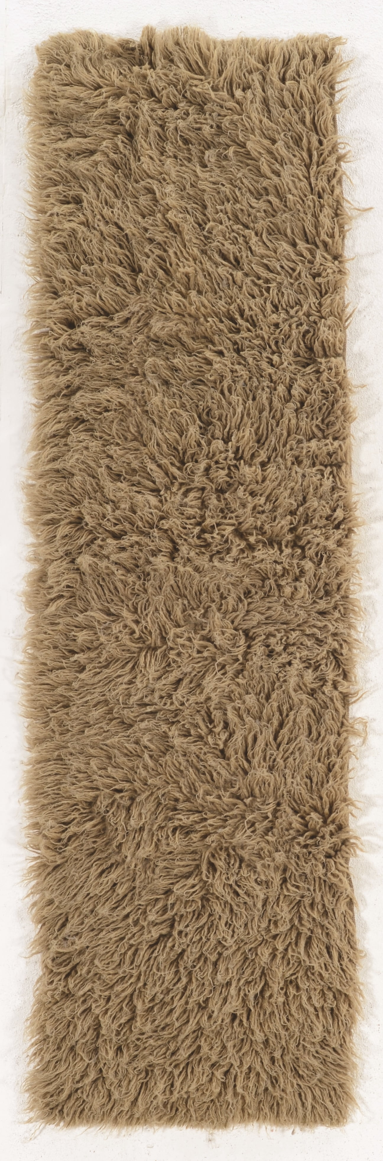 Linon Passatoia Flokati In Pura Lana Neozelandese - 1400 G/m², Tessuta A Mano In Grecia, Colore Borgogna, Misura 60 Cm X 2,44 M (2' X 8') - 5