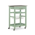 thumbnail image 1 of Linon Neyrey Mobile Kitchen Island with Speckled Granite Top, Green, 1 of 15
