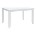 thumbnail image 1 of Linon Nico Casual Rectangle Dining Height Table Seating for 6 in Pure White Wood, 1 of 7