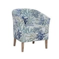 thumbnail image 1 of Linon Noelie Upholstered Club Accent Chair, Oceanside Blue Jacquard, 1 of 7