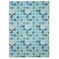 thumbnail image 1 of Linon Outdoor Washable Area Rug Collection, Blue and Ivory, 7' x 9', 1 of 9