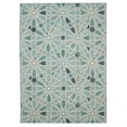 thumbnail image 1 of Linon Outdoor Washable Area Rug Collection, Green and Ivory, 5' x 7', 1 of 8