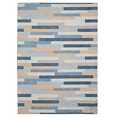 thumbnail image 1 of Linon Outdoor Washable Area Rug Collection, Ivory and Blue, 2' x 3', 1 of 7