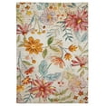 thumbnail image 1 of Linon Indoor Outdoor Machine Washable Ridley Area 7'x9' Rug in Ivory and Pink, 1 of 8