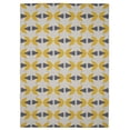 thumbnail image 1 of Linon Outdoor Washable Area Rug Collection, Ivory and Yellow, 2' x 3', 1 of 7