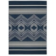thumbnail image 1 of Linon Outdoor Washable Area Rug Collection, Navy and Ivory, 5' x 7', 1 of 8