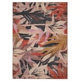 thumbnail image 1 of Linon Outdoor Washable Area Rug Collection, Orange and Cream, 5' x 7', 1 of 8