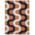 thumbnail image 1 of Linon Outdoor Washable Area Rug Collection, Orange and Pink, 7' x 9', 1 of 9
