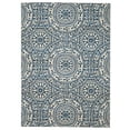 thumbnail image 1 of Linon Outdoor Washable Area Rug Collection, Smoke and Blue, 2' x 3', 1 of 7