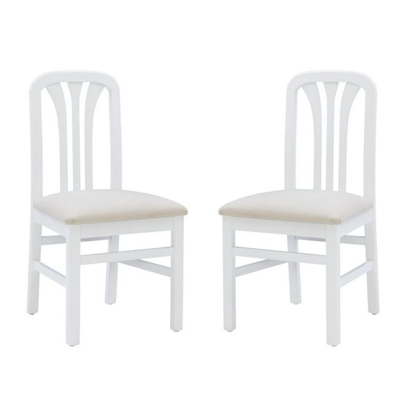 Linon Pamela White Grey Uph Seat